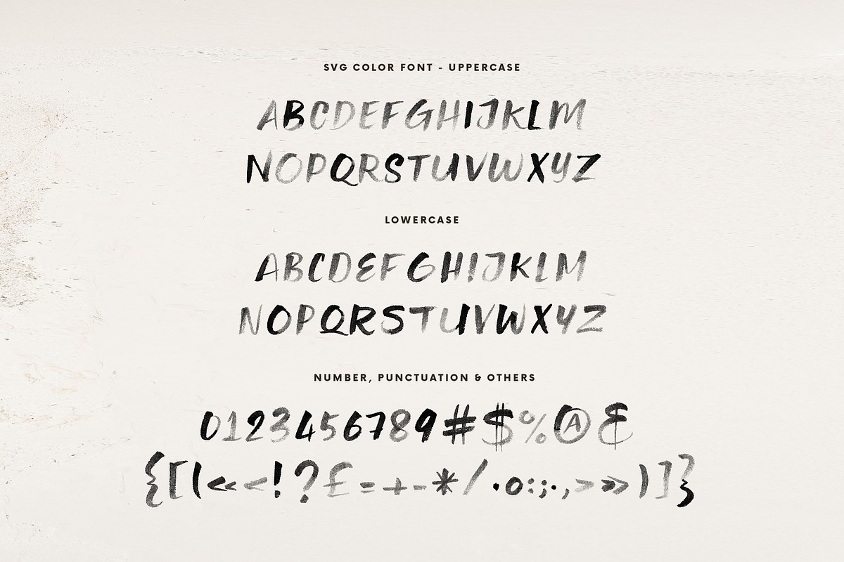 Angel Brush & SVG Font, a Handwritten Font by Cruzine (Photo 5 of 10)