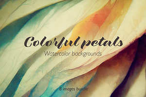 Flower soft abstract background set