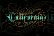 Gangsta Typeface | Tattoo Fonts, a Blackletter Font by Muntab_Art (Thumbnail 3 of 7)