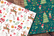 Christmas Watercolor Papers, a Pattern Graphic by LeMagiqueBoutique (Thumbnail 5 of 7)