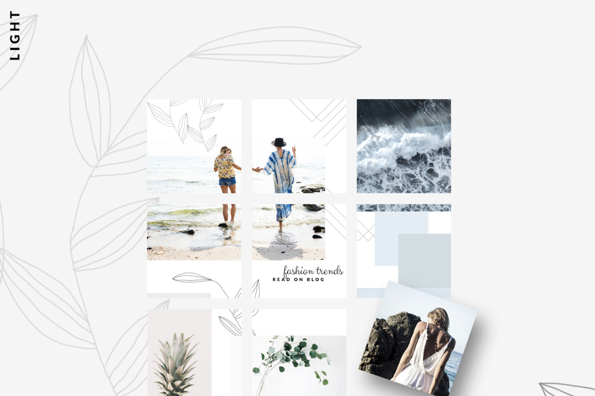 CANVA BUNDLE| Instagram puzzle templ, a Social Media Template by CreativeFolks (Photo 7 of 17)