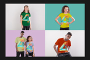 4 Friends T-Shirt Mockup Set, a Shirt Mockup by Freeman Studio (Thumbnail 7 of 13)