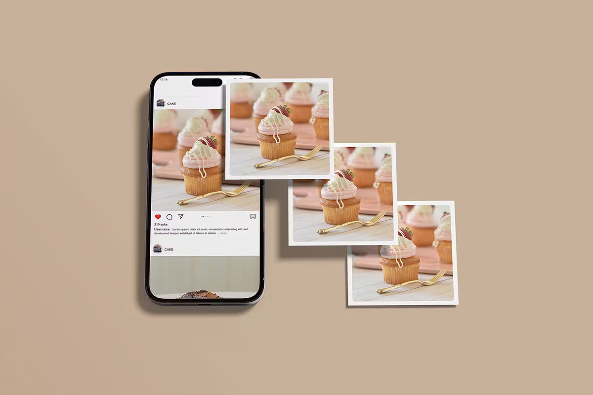Social Media Mockup Set, an iPhone Mockup by PaperMoon (Photo 4 of 5)