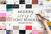 Modern Script Font Bundle, a Script Font by Creamy Script (Thumbnail 1 of 30)