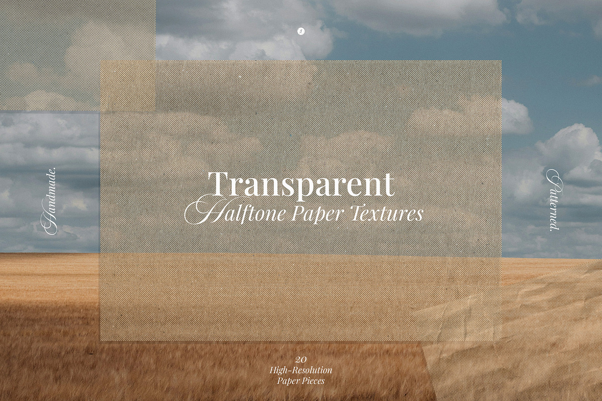 Transparent Halftone Paper Textures, a Texture Graphic by Freezerondigital (Photo 1 of 13)