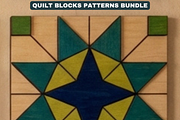 Quilt Block Patterns Modern Mosaic W, a Pattern Graphic by AtacanDigital (Thumbnail 9 of 15)