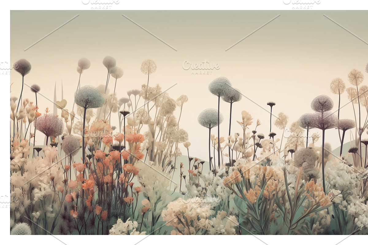 Zewe Collection · Zen Flowerscape, a Texture Illustration by milatovar (Photo 13 of 20)