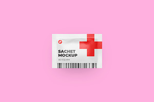 Sachet Mockup 80x55mm