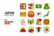 Japan Icon Pack Flat Style, a Solid Icon by MEDZ (Thumbnail 2 of 3)