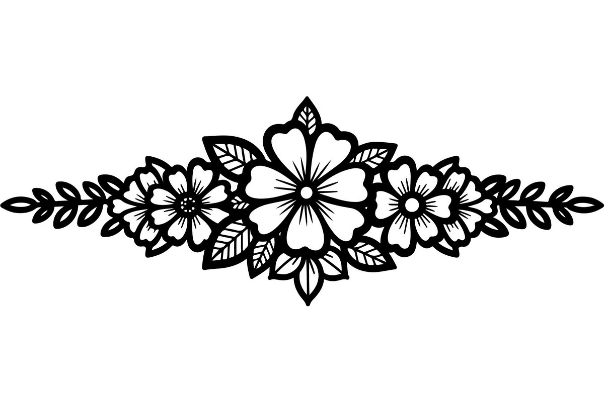 Decorative Flower Panel Vector, an Object Graphic by Designer_Momina (Photo 13 of 19)