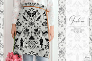Homestead Linocut Patterns & Motifs, a Pattern Graphic by Zeesi Design Garden (Thumbnail 9 of 11)