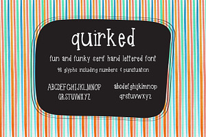 Quirked Handlettered Typeface