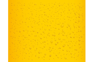 Beer bubbles. Realistic fizzy lager, an Illustration by Frogella