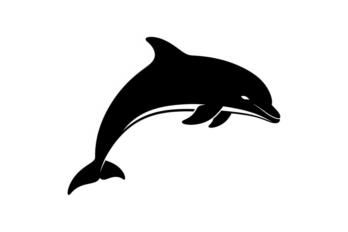Dolphin Jumping Silhouette Vector bu, an Illustration by Designs_River (Photo 7 of 48)