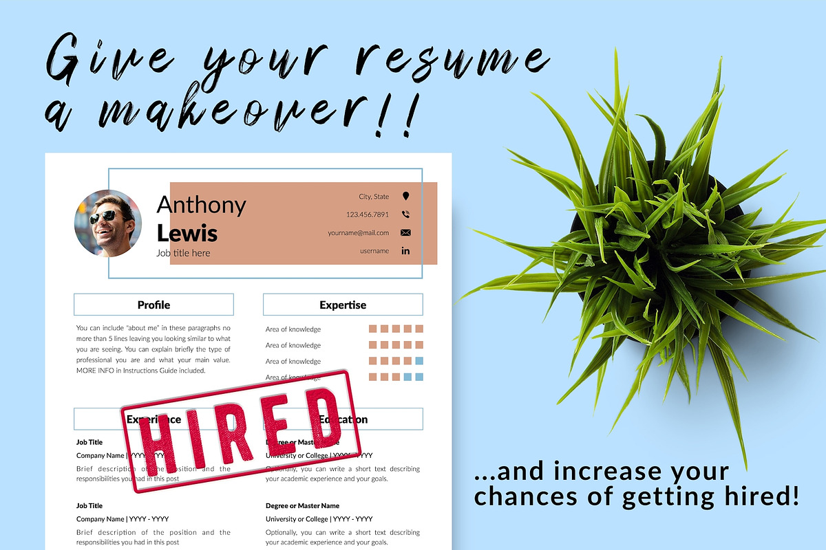 Creative Resume Template - Anthony, a Resume Template by Templates Design Co. (Photo 16 of 17)