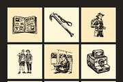 Vintage Travel Illustration Set, a Transportation Illustration by Prosymbols (Thumbnail 10 of 10)