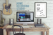 Home Recording Studio Mock-Up, a Mac Mockup by Bobboz Store (Thumbnail 1 of 4)