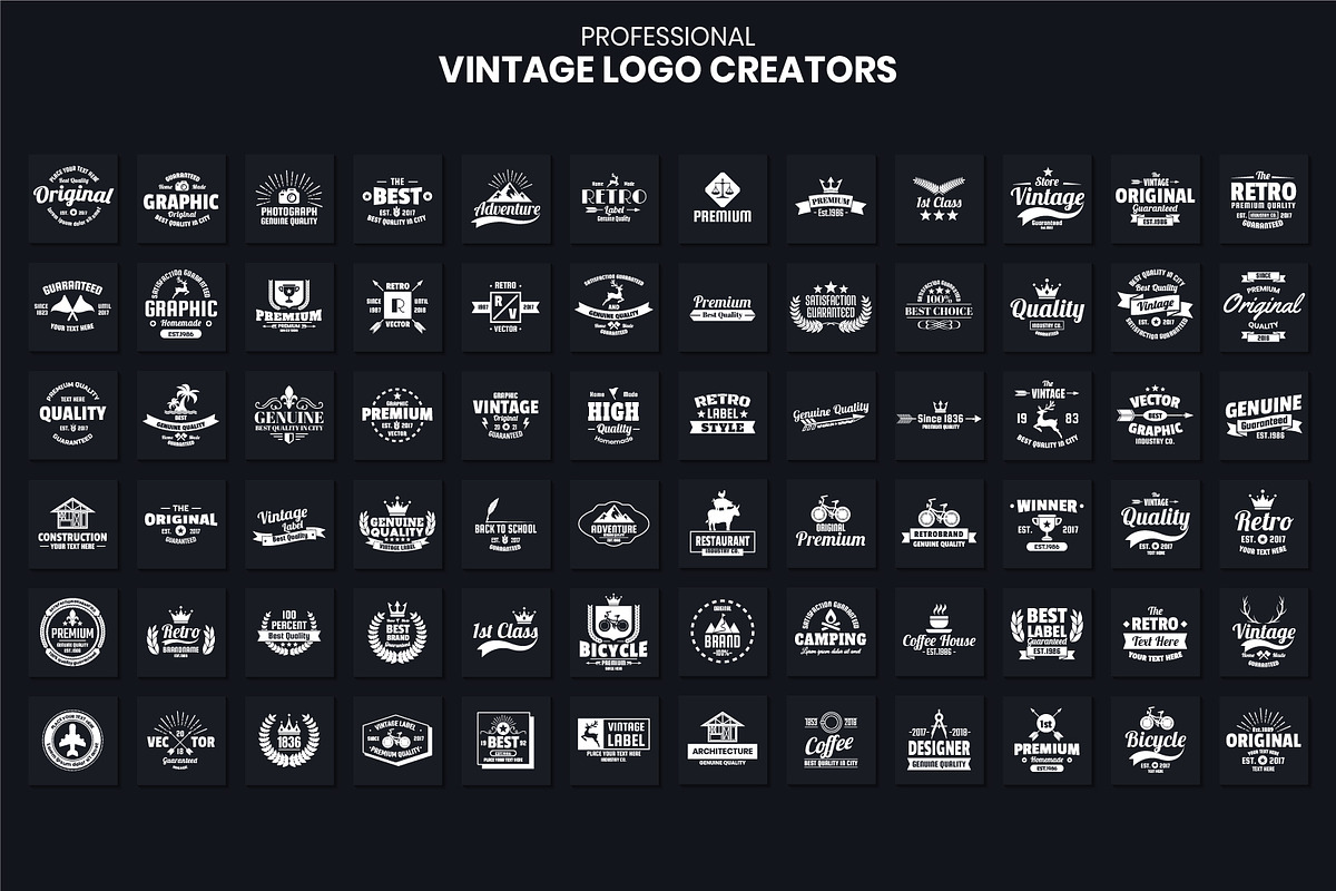 1046 Vintage Logo Creators, a Branding & Logo Template by Toonsteb (Photo 9 of 22)