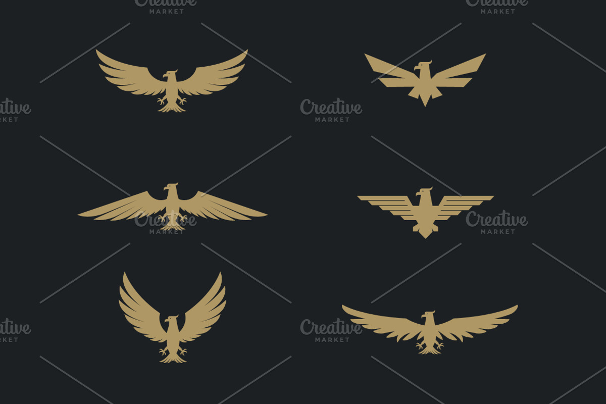 60 Vector Eagles + Bonus, an Object Graphic by Damien (Photo 9 of 11)