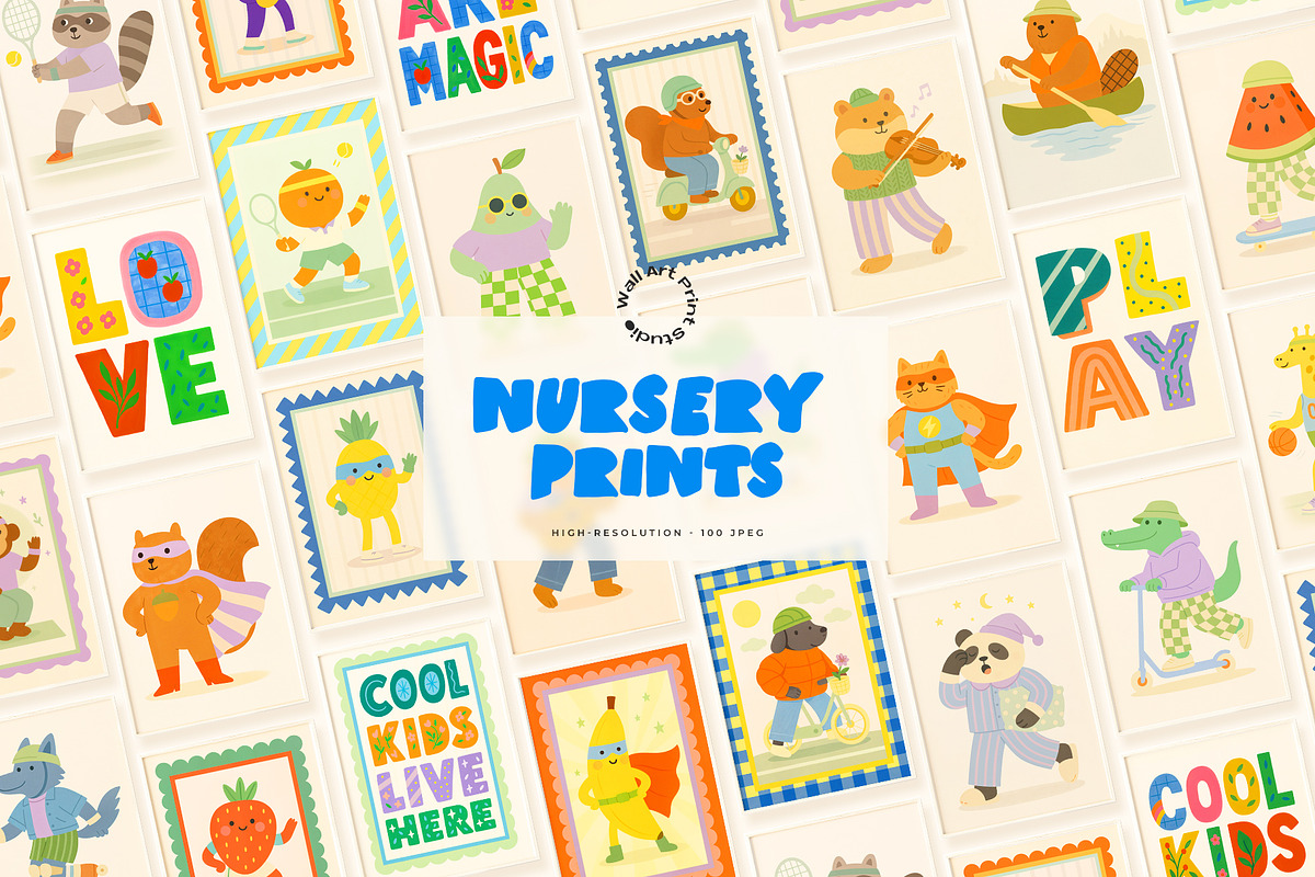 Nursery Prints, a Graphic by Wall Art Print Studio (Photo 1 of 15)