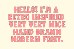 Big Big! A Retro Hand-lettered Font!