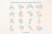 Glitter Elements & Watercolor Shapes, a Texture Illustration by Minky Moo Creations (Thumbnail 3 of 15)