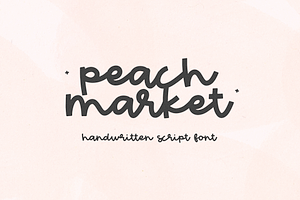 Peach Market Cute Script Font