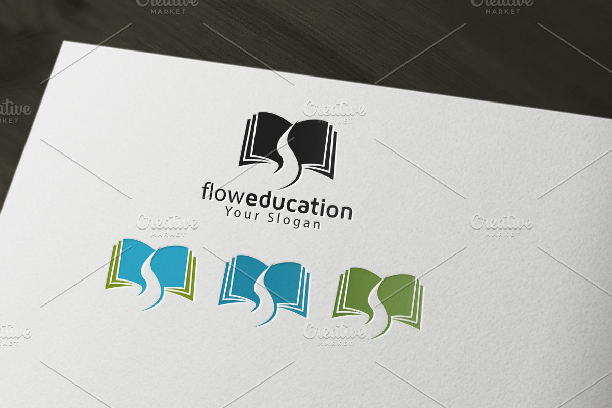 Education Flow Logo, a Branding & Logo Template by NasirGrfx