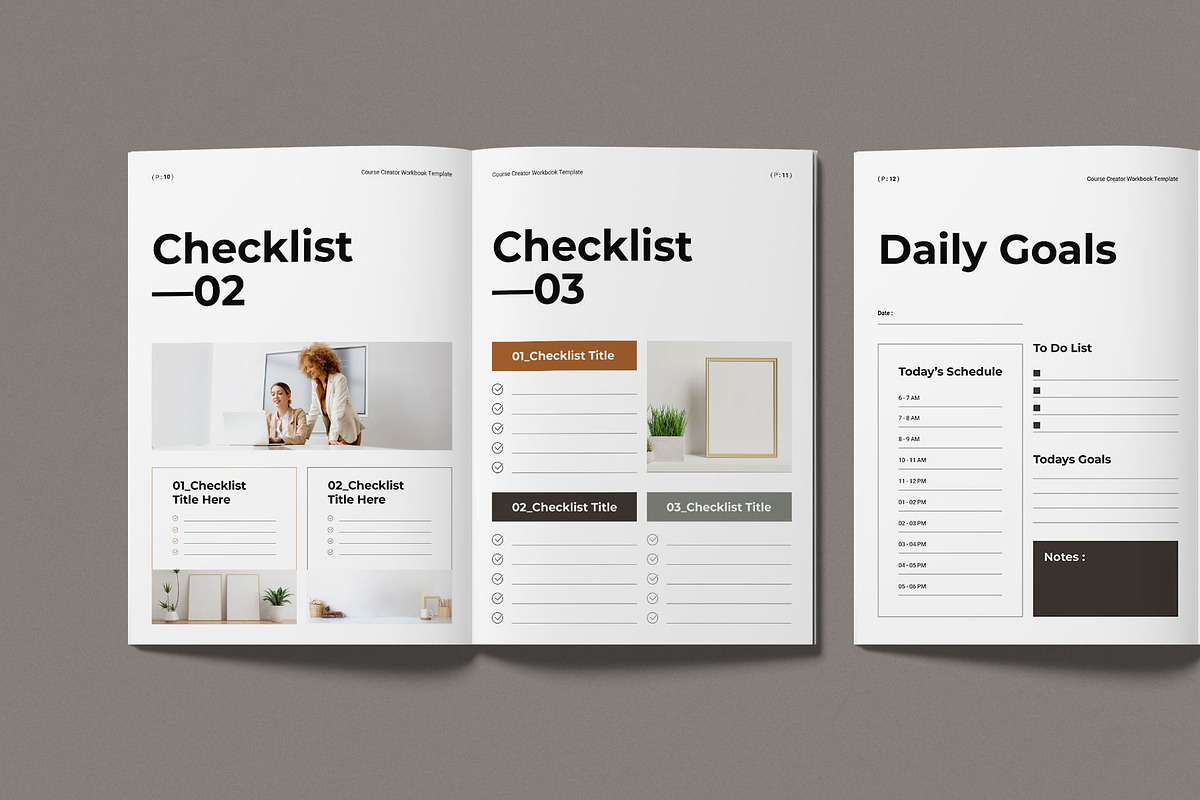 Course Creator Workbook Template, a Magazine Template by Work-Envance (Photo 5 of 12)