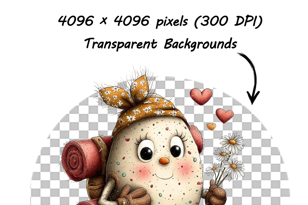 Funny Easter Eggs Clipart Whimsical, an Illustration by one-touch (Photo 15 of 18)