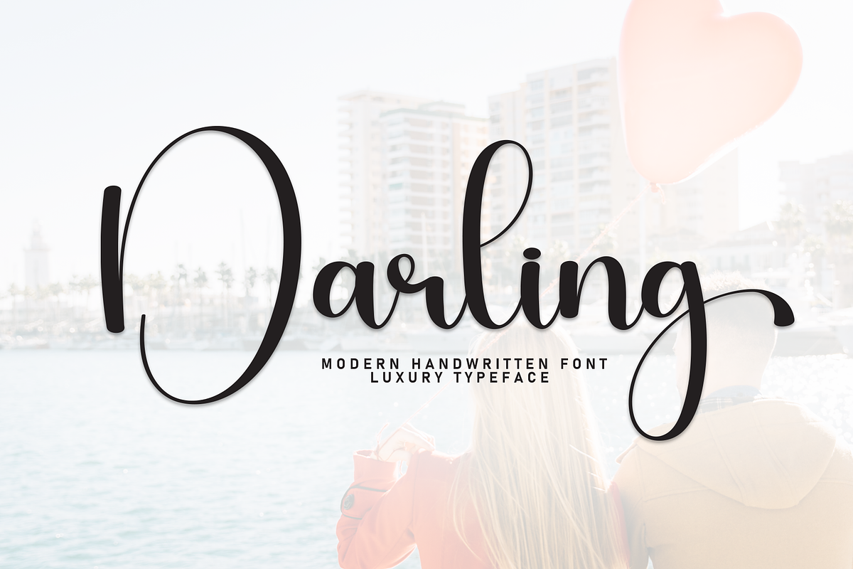 Darling | Script Font, a Handwritten Font by Scratchones (Photo 1 of 9)