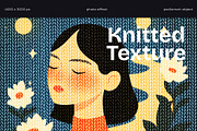 Cozy Knitted Texture Photo Effect, a Layer Style Add-On by tatiankaart (Thumbnail 1 of 8)