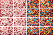 Colorful Fluffy Fur Balls Wallpaper, a Texture Graphic by Forhadx5 (Thumbnail 3 of 4)