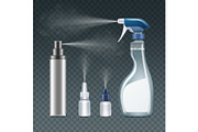 Vector Realistic Spray Mist Set, an Object Illustration by Zonda (Thumbnail 7 of 7)