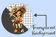 Whimsical Easter Western Girl Clipar, an Illustration by Canvas Craft (Thumbnail 2 of 7)