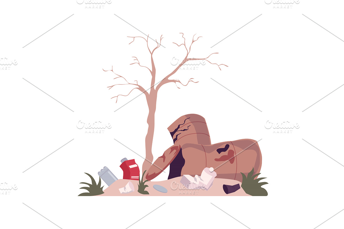 Environmental Pollution Problem and, an Illustration by TopVectors
