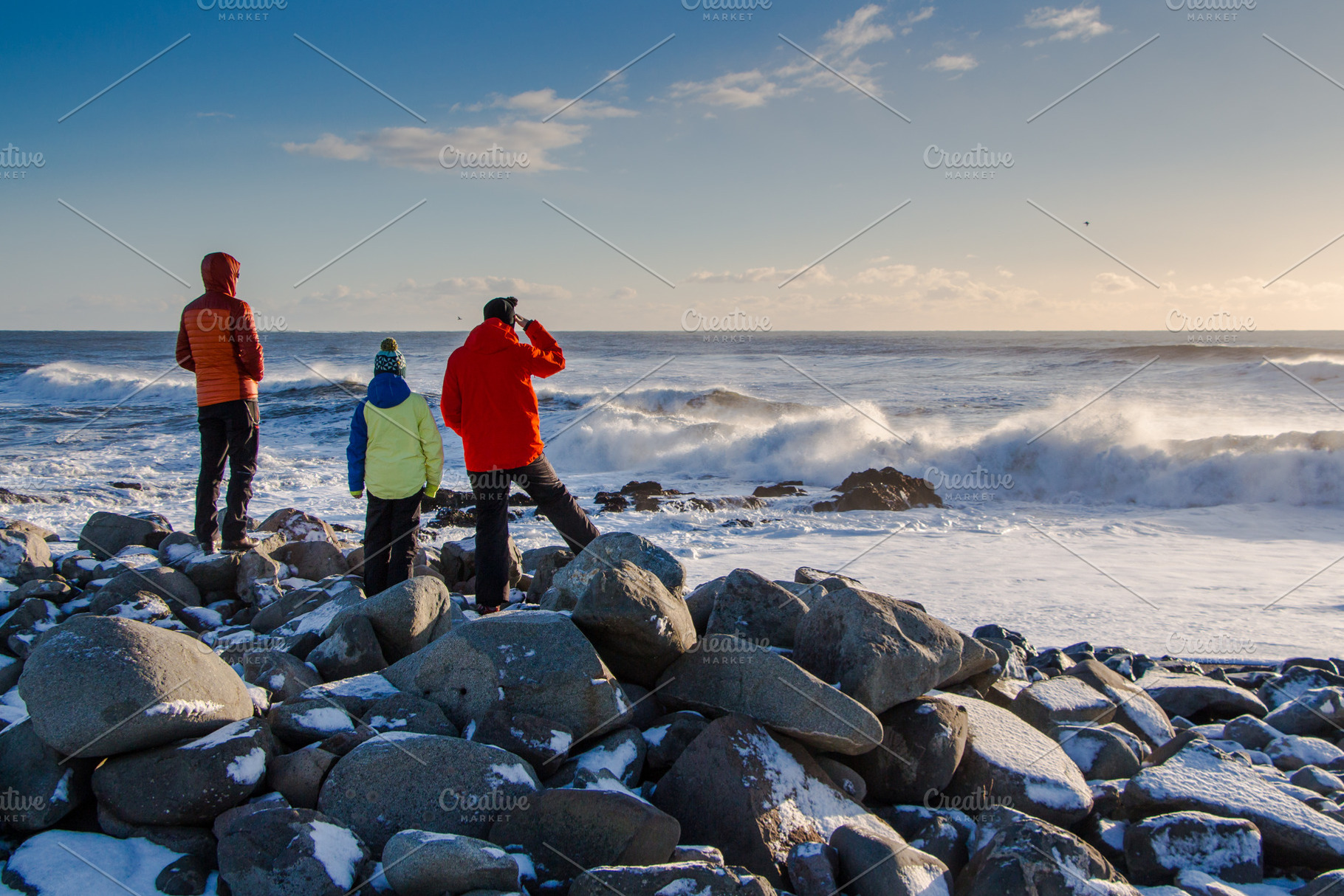 Travelers at  the Atlantic ocean, a Person Photo by Travel_photos