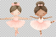 Pink Ballet Clipart Baby Ballerina, a Person Illustration by SugarCloudStudioArt (Thumbnail 9 of 9)