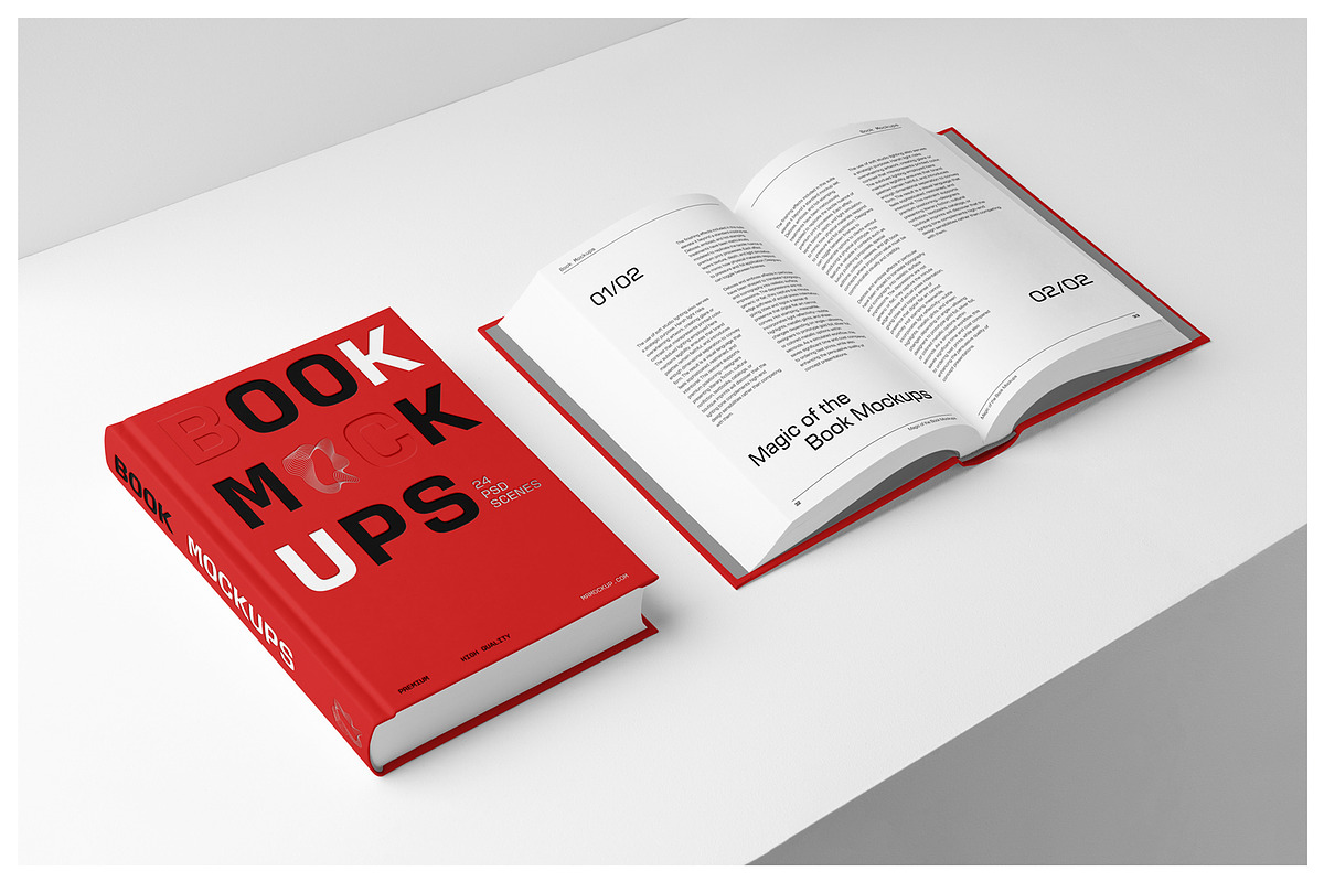 Studio Book Mockups Soft & Hardcover, a Books & Magazine Mockup by Mr.Mockup™ (Photo 11 of 15)