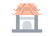 Pavilion Flat Icon, a Duotone Icon by Pexelpy (Thumbnail 2 of 2)