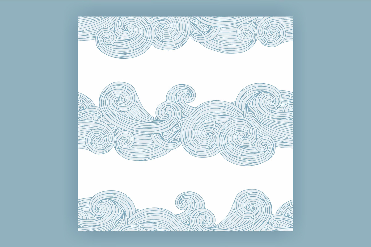 Seamless pattern with waves, a Pattern Graphic by Elona Laff (Photo 3 of 5)