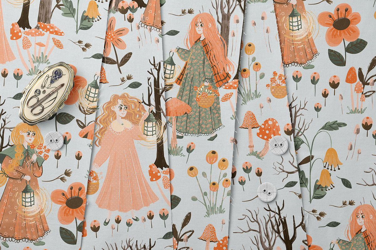 Fairy Forest Irish Pattern, a Pattern Graphic by Lady Bruniere Design (Photo 4 of 6)