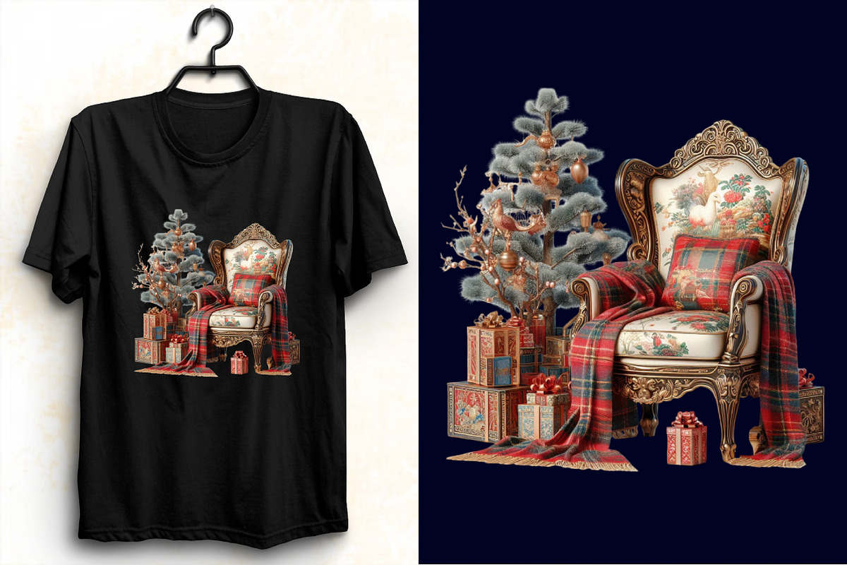 Christmas Chinoiserie Clipart Bundle, an Illustration by SVGArt (Photo 4 of 8)