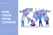 Global Location Mapping Illustration, a Person Illustration by Partikusi Design (Thumbnail 1 of 3)
