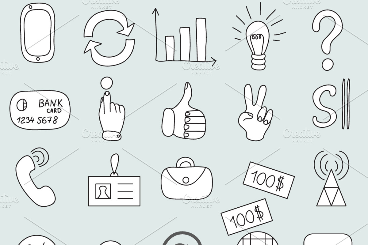 25 Business icons, an Icon by Ivga (Photo 2 of 2)