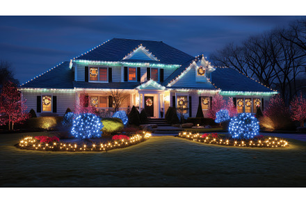 christmas led holiday lights ai, a Holiday Photo by pikepicture