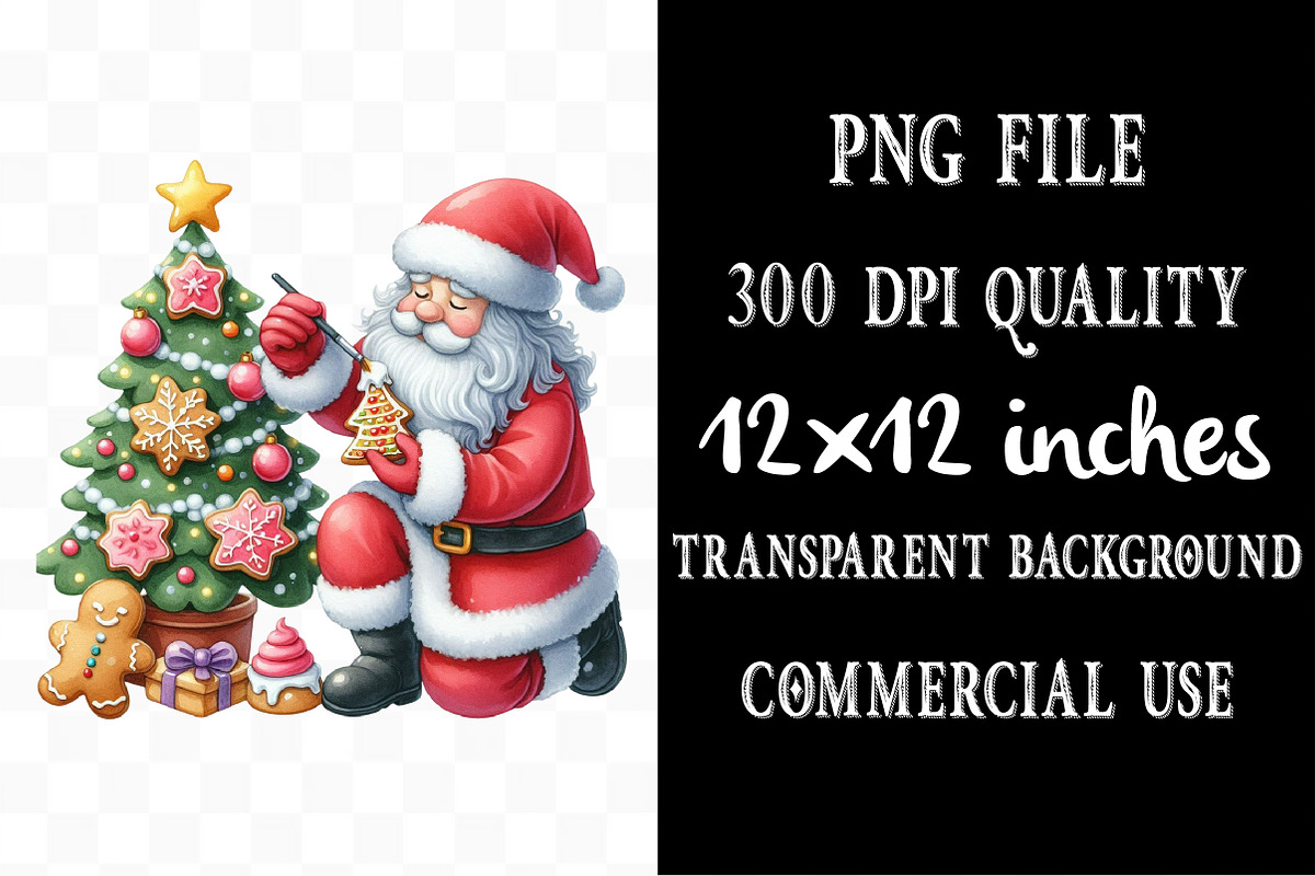 Santa Baking Clipart, an Illustration by Designking (Photo 4 of 5)