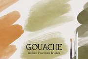 Procreate Gouache Brush set, a Brush Add-On by Jenteva Art (Thumbnail 1 of 12)