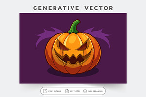 A vibrant jack o' lantern featuring, a Graphic by SouravDesign