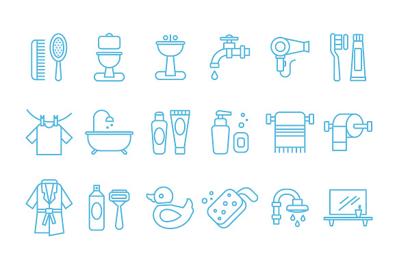 Hygiene Of Linear Icons
